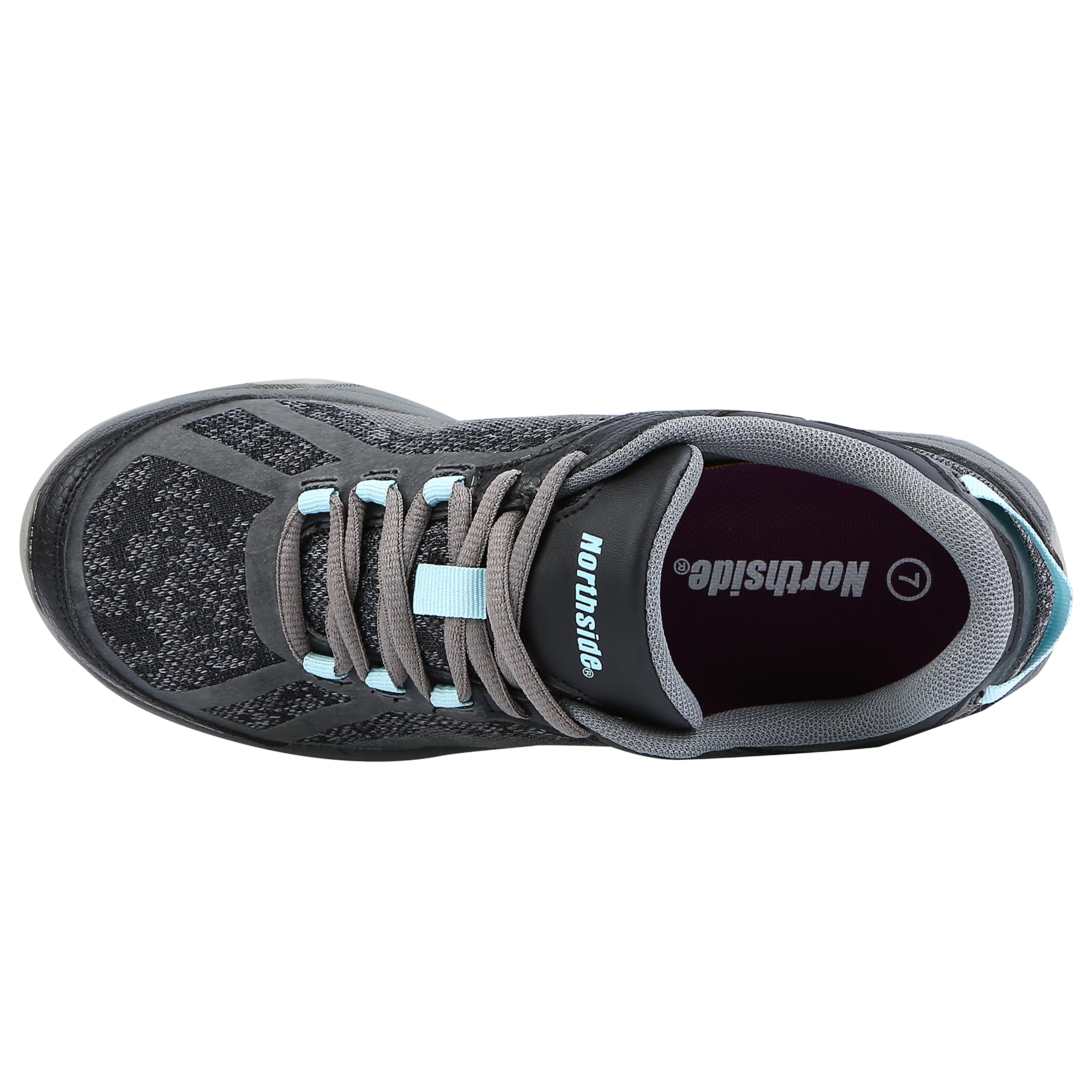 Northside Womens Belmont Trek Hiking Shoes - Machine Washable Breathable with Quick Lace-up Anti-Fatigue Insole - Vacation Essentials Lightweight Rubber Traction Outsole - Image 5
